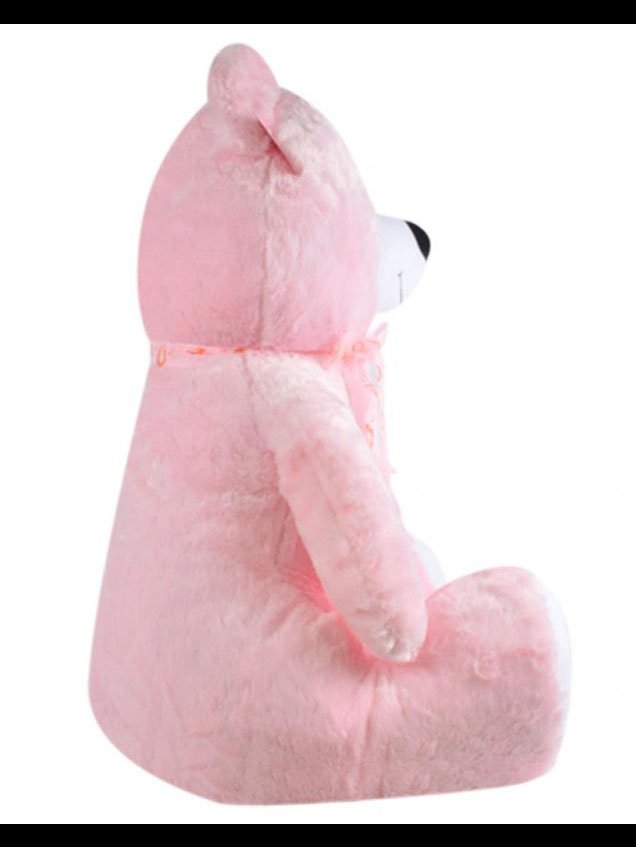 Selay 95cm Gülen Yavrulu Ayı Pembe