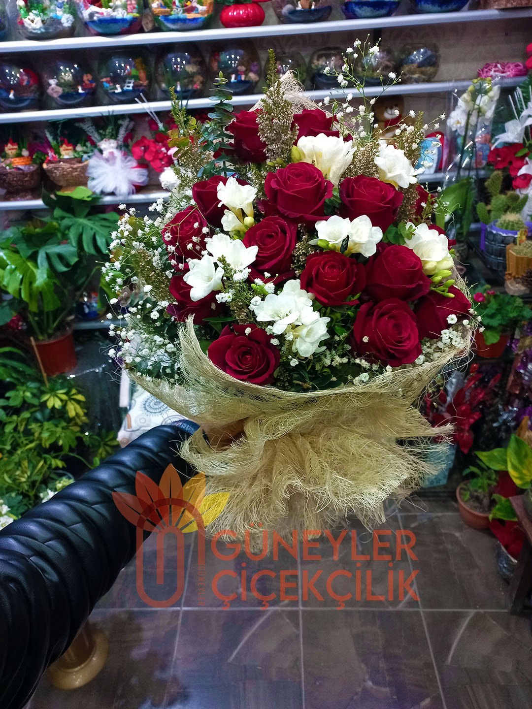 15 Gül Papatya Mix Buket